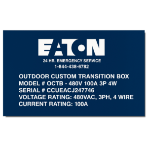 Lamacoid Manufacturer Plates